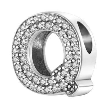 Imagem de Pulseira De Prata 925 Com Berloques De 26 Letras Clássicas Para Mulher