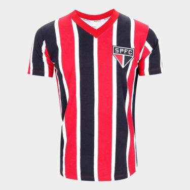 Imagem de Camisa São Paulo II 1991 RetrôMania Masculina, Vermelho, Preto, M