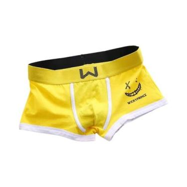 Imagem de Cuecas Boxer Masculinas De Algodão Respirável Com Design U-Convexo E E