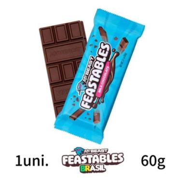 Imagem de CHOCOLATE MR BEAST FEASTABLES 60G SABORES IMPORTADA SABOR:Milk Chocola