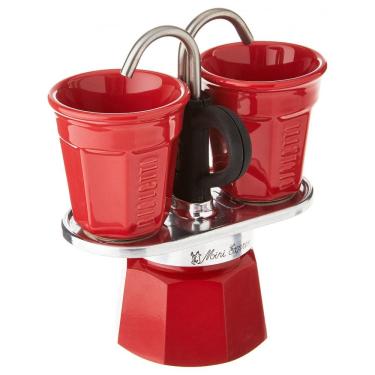 Imagem de Mini Cafeteira de Café Expresso Manual Italiana 2 Xícaras, Bialetti, Vermelha