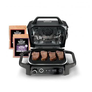 Imagem de Churrasqueira Grill 7 em 1 Ninja OG701 para Área Externa Movida á Pellet de Madeira, Aç...