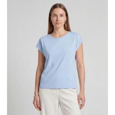 Imagem de Blusa Feminina em Malha Infinita Cor Azul, M, Azul