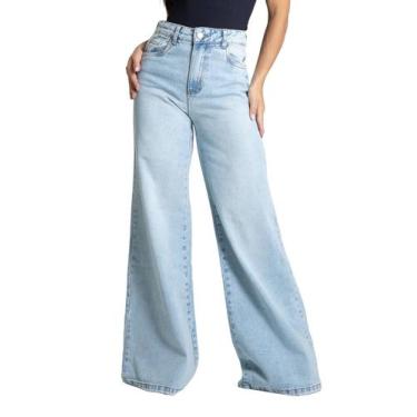 Imagem de Calça Jeans Sawary Super Wide Leg - 281940 - Azul claro 40, Azul, 40