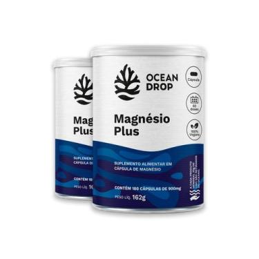 Imagem de Kit 2 Magnésio Plus 4 magnésios Ocean Drop Vegano 180 Cápsulas