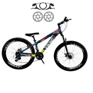 Imagem de Bicicleta Aro 26 Vikingx Tuff 25 Cambio Importado 24 Freio Hidraulico 