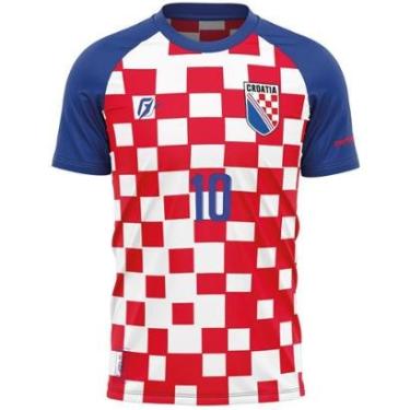 Imagem de Camiseta Filtro UV Croácia Copa Torcedor Retrô Vatreni-Masculino
