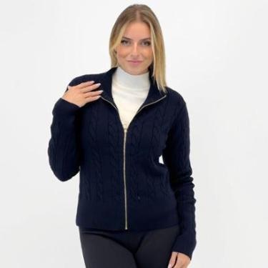 Imagem de Blusa Facinelli Tricot com Zíper Gola Alta Feminina-Feminino