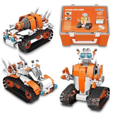 Imagem de Kit de Robótica STEM Maker Explorer 3 em 1 C/ Programação + Livro - 42