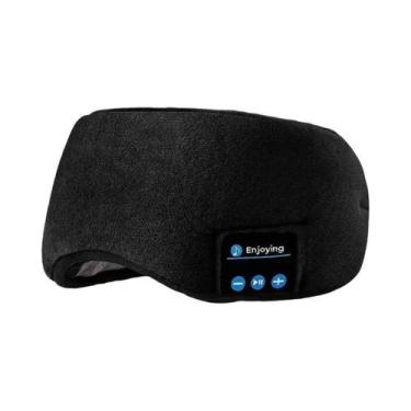 Imagem de Máscara De Olhos Bluetooth Para Dormir Confortável E Macia Com Fones D