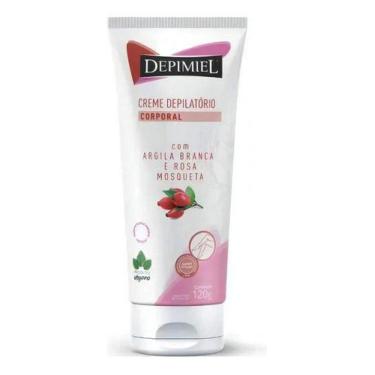 Imagem de Creme Depilatório Corpo Argila Branca Rosa Mosqueta 120g - Depimiel