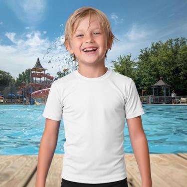 Imagem de Camisa Térmica Infantil Menino Manga Curta Proteção Solar Segunda Pele