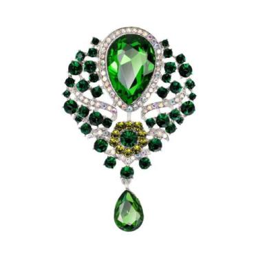 Imagem de Broche De Cristal Brilhante Para Homens E Mulheres, Joia De Moda Luxuo