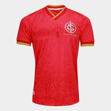 Imagem de Camisa Internacional 1975 Retrômania Masculina, Vermelho, M