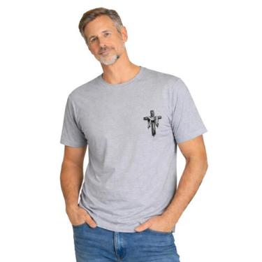 Imagem de Camiseta Básica 100% Algodão Estampa em DTF EI- 2721 - - EIS EM AQUI, 