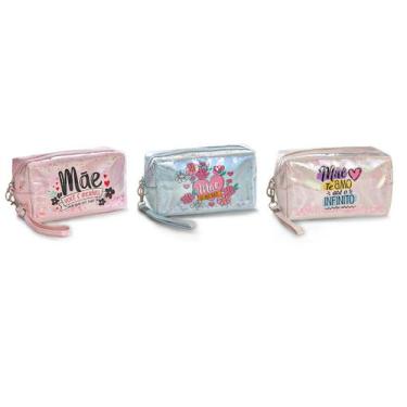 Imagem de Necessaire dia das maes neon pvc 18x10cm - Wincy Casa