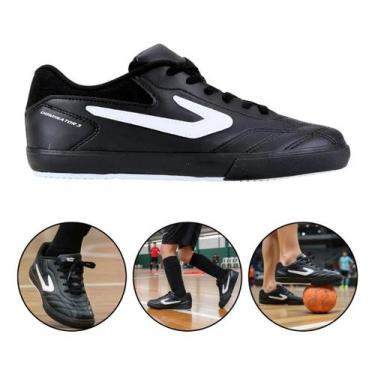 Imagem de Chuteira Futsal Indoor Juvenil Topper Dominator 3 Original, 32, Branco