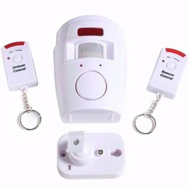 Imagem de Kit Alarme Residencial Sem Fio 2 Controles Sensor De Presenca E Sirene