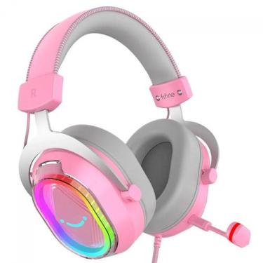 Imagem de Headset Gamer Fifine AmpliGame H13 7.1 Surround RGB USB Rosa