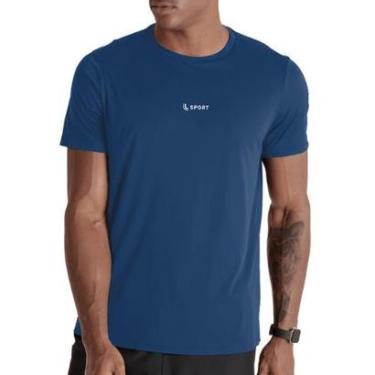 Imagem de Camiseta Masculina Lupo Básica 77268 003 - Marinho-Masculino