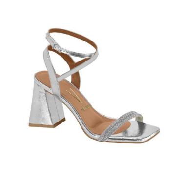 Imagem de Sandalia vizzano strass ref 6464.445.31059 feminino, 38, Prata
