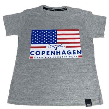 Imagem de Camiseta Country Infantil Masculina Copenhagen, Cinza, 2