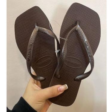 Imagem de Chinelo Clean Square - Havaianas, Café, 41/42