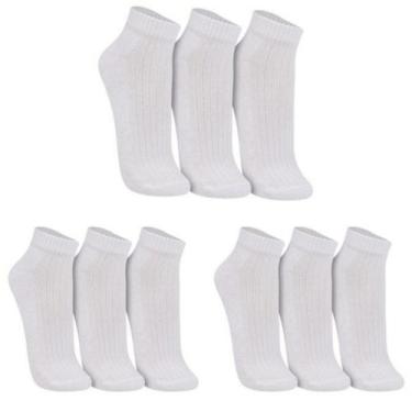 Imagem de Kit com 9 Pares de Meia Trifil AU CC Atoalhada Ref:(T08004), Branco, 3
