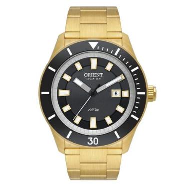 Imagem de Relógio Orient Solartech Masculino - MGSS1291 G1KX Preto, DOURADO