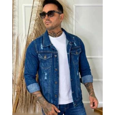 Imagem de Jaqueta Jeans Masculino Marmorizado Stonado Ajustado 0626 - Alianza, J