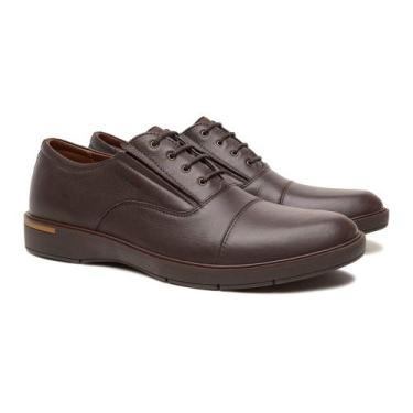 Imagem de Sapato Masculino Casual em Couro Marrom - Cód 043249 - Porto Free by F