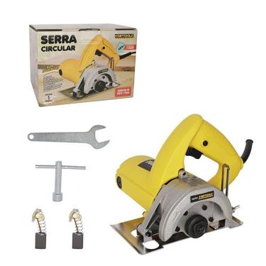 Imagem de Serra Circular 110V 1100W para Cortes Precisos em Madeira e Metal Preto Startools