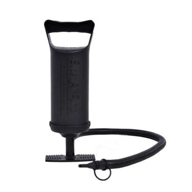 Imagem de Bomba de Ar Manual 30cm Multiuso para Inflar Boias Colchões e Bolas com Sistema de Dupla Ação Preto Wellmix