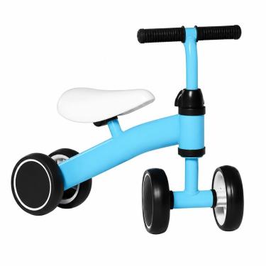 Imagem de Bicicleta de Equilíbrio Infantil com 4 Rodas para Crianças de 2 a 3 Anos com Assento Ajustável em EVA