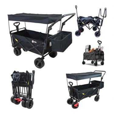 Imagem de Carrinho Dobrável para Transporte de Carga Montclair 80kg Preto Nautika