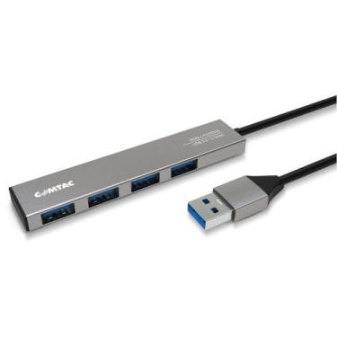 Imagem de HUB Comtac USB-A 3.2 Gen 1, para 4x USB-A 3.2 Gen 1, Alumínio - 241294