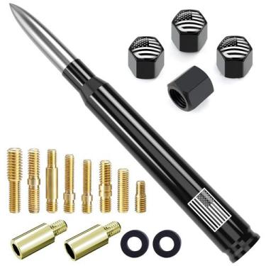 Imagem de Antena Bullet para Carro e Caminhão Engirette com Bandeira Americana, 
