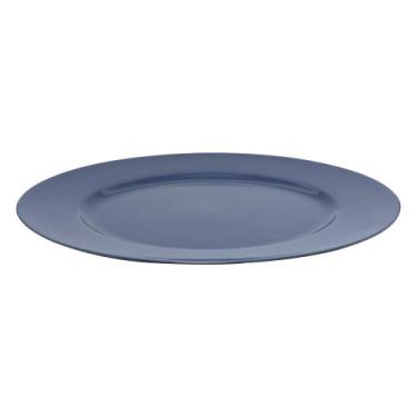 Imagem de Sousplat Lyor Opala Azul de Plástico 33cm
