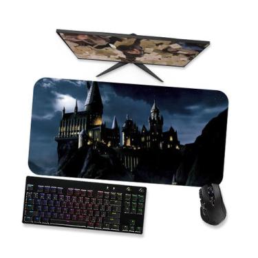 Imagem de Mouse Pad Gamer Grande - Harry Potter HOGWARTS 5 - 90x40, 80x40, 60x40