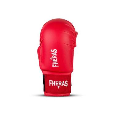 Imagem de Luva De Karatê Treino Luta Competição Profissional Fheras, Vermelho, P