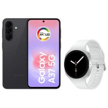 Imagem de Smartphone Samsung Galaxy A37 256GB Preto - 5G + Smartwatch Galaxy Wat