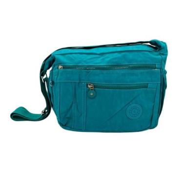 Imagem de Bolsa Tiracolo Tactel Média  - Sport, Azul turquesa