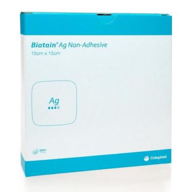 Imagem de Curativo Biatain Ag Não Adesivo Coloplast 5 Unidades 15x15