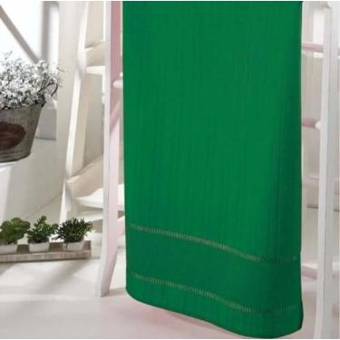 Imagem de Toalha Lavabo Velour Para Bordar Bella - Dohler, Verde Escuro
