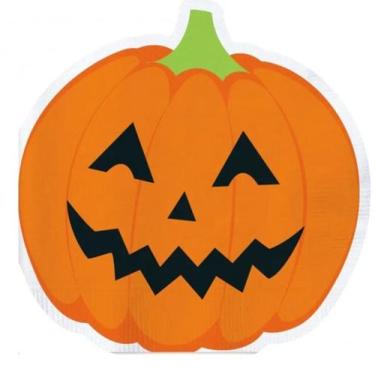Imagem de Guardanapo de Papel Abóbora Halloween - Yuppi Vai ter Festa
