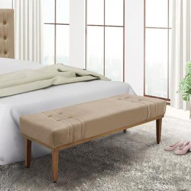 Imagem de Calçadeira Recamier Queen Gênova Bege - Spezzia Decor