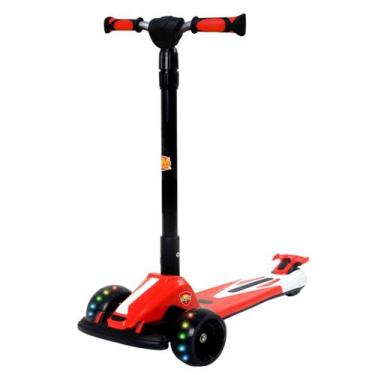 Imagem de Patinete Radical Racing Infantil Altura Ajustavel 3 Rodas Led - DM Toy