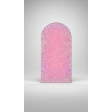 Imagem de Painel Arco Romano Glitter Sublimado 1x2m Rosa - Congratulations Store