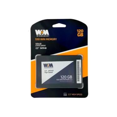 Imagem de SSD Win Memory 120GB, SATA 3, Leitura 520MB/s E Gravação 540MB/s, Preto - Swr120g
