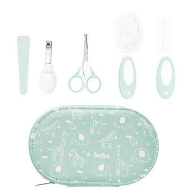 Imagem de Kit Higiene Cuidados Bebê Com Estojo Completo Tesoura Pente Cortador M